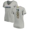 Women's Matt Kaskey Name & Number Slim Fit V-Neck T-ShirtHeather - Gray