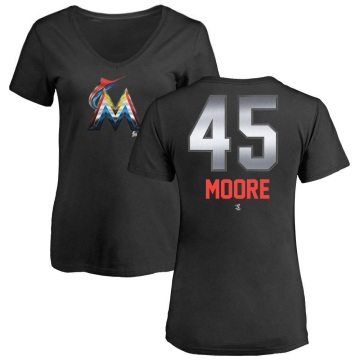 Women's Matt Moore Midnight Mascot V-Neck T-Shirt - Black