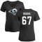 Women's Matt Skura Name & Number Slim Fit T-Shirt - Black
