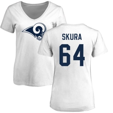 Women's Matt Skura Name & Number Slim Fit T-Shirt - White