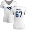 Women's Matt Skura Name & Number Slim Fit T-Shirt - White