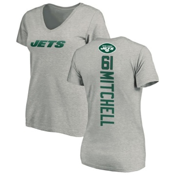 Women's Max Mitchell Backer V-Neck T-Shirt - Ash