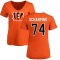 Women's Max Scharping Name & Number Slim Fit T-Shirt - Orange