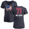 Women's Max Willman Name and Number Banner Wave V-Neck T-Shirt - Navy