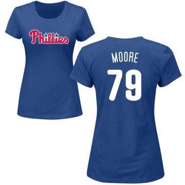 Women's McKinley Moore Name & Number T-Shirt - Royal