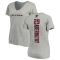 Women's Micah Abernathy Backer V-Neck T-Shirt - Ash