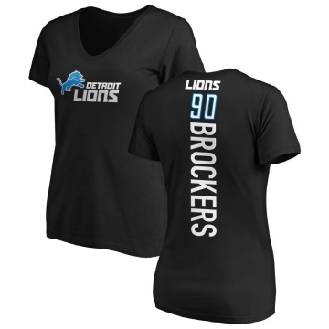 Women's Michael Brockers Backer Slim Fit T-Shirt - Black