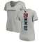 Women's Michael Dwumfour Backer V-Neck T-Shirt - Ash