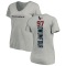 Women's Michael Dwumfour Backer V-Neck T-Shirt - Ash