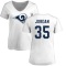 Women's Michael Jordan Name & Number Slim Fit T-Shirt - White
