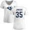 Women's Michael Jordan Name & Number Slim Fit T-Shirt - White