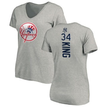 Women's Michael King Backer Slim Fit T-Shirt - Ash