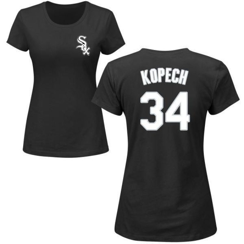 Women's Michael Kopech Name & Number T-Shirt - Black - Tshirtsedge