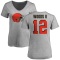 Women's Michael Woods II Name & Number Slim Fit T-Shirt - Ash