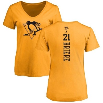 Women's Michel Briere One Color Backer T-Shirt - Gold