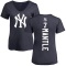Women's Mickey Mantle Backer Slim Fit T-Shirt - Navy