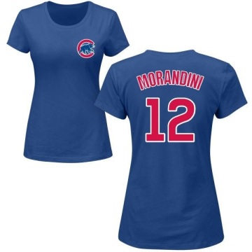 Women's Mickey Morandini Name & Number T-Shirt - Royal