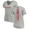 Women's Mike Alstott Backer V-Neck T-Shirt - Ash