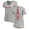 Women's Mike Alstott Backer V-Neck T-Shirt - Ash