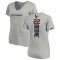 Women's Mike Boone Backer V-Neck T-Shirt - Ash