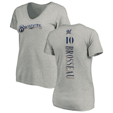 Women's Mike Brosseau Backer Slim Fit T-Shirt - Ash
