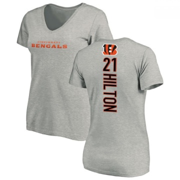 Women's Mike Hilton Backer V-Neck T-Shirt - Ash