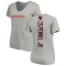 Women's Mike Pennel Jr. Backer V-Neck T-Shirt - Ash