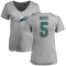 Women's Mike White Name & Number Slim Fit T-Shirt - Ash