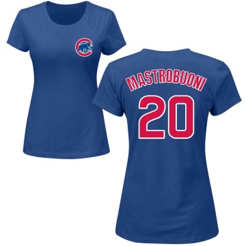 Women's Miles Mastrobuoni Name & Number T-Shirt - Royal