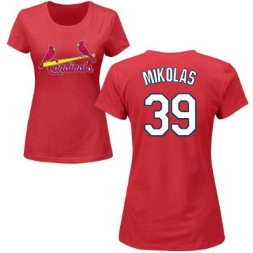 Women's Miles Mikolas Name & Number T-Shirt - Red