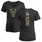 Women's Mirza Teletovic One Color Backer Slim-Fit V-Neck T-Shirt - Black