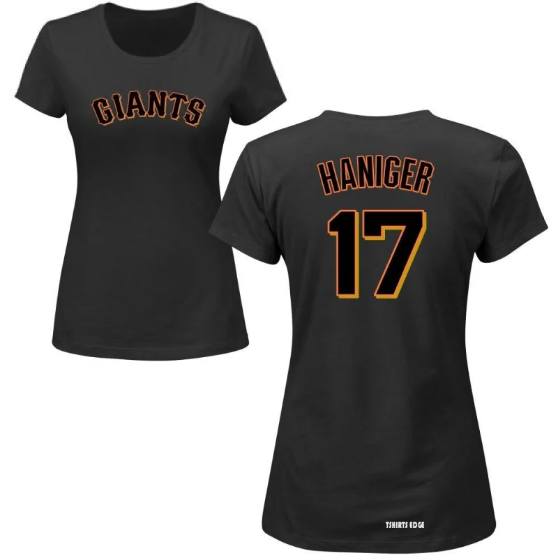 Women's Mitch Haniger Name & Number T-Shirt - Black - Tshirtsedge