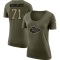 Women's Mitchell Schwartz Legend Salute to Service Scoop Neck T-Shirt - Olive