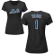 Women's Mookie Wilson Name & Number T-Shirt - Black