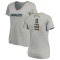 Women's Morgan Fox Name & Number Slim Fit V-Neck T-ShirtHeather - Gray