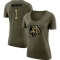 Women's Myles Murphy Legend Salute to Service Scoop Neck T-Shirt - Olive