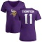 Women's NaJee Thompson Name & Number Slim Fit T-Shirt - Purple
