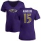 Women's Nelson Agholor Name & Number V-Neck T-Shirt - Purple