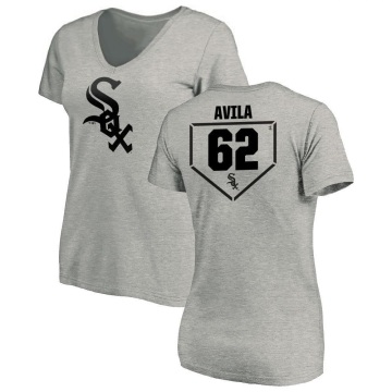 Women's Nicholas Avila RBI Slim Fit V-Neck T-Shirt - Heathered Gray