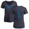 Women's Nick Collison One Color Backer Slim-Fit V-Neck T-Shirt - Navy