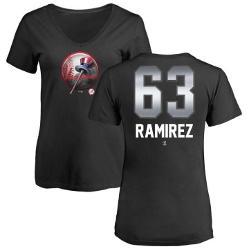 Women's Nick Ramirez Midnight Mascot V-Neck T-Shirt - Black