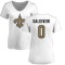 Women's Nick Saldiveri Name & Number Slim Fit T-Shirt - White