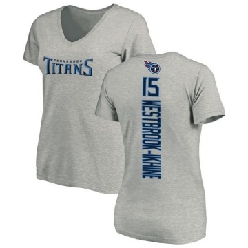 Women's Nick Westbrook-Ikhine Backer V-Neck T-Shirt - Ash