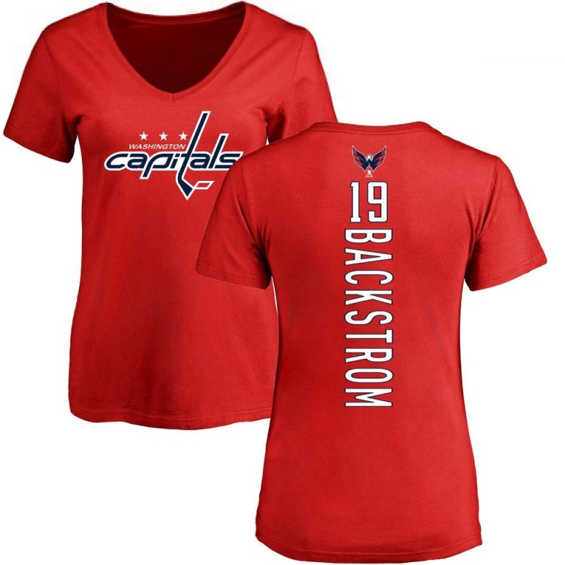 Women's Nicklas Backstrom Backer T-Shirt - Ash - Tshirtsedge