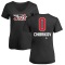 Women's Nikita Chibrikov Name and Number Banner Wave V-Neck T-Shirt - Black