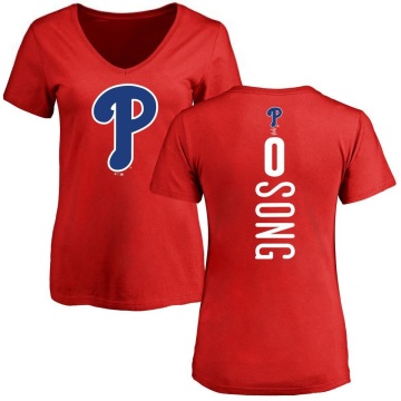 Women's Noah Song Backer Slim Fit T-Shirt - Red