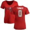 Women's Nolan Turner Name & Number Slim Fit T-Shirt - Red