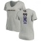 Women's Odafe Oweh Backer V-Neck T-Shirt - Ash