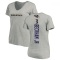 Women's Odell Beckham Jr. Backer V-Neck T-Shirt - Ash