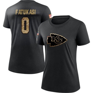 Women's Olakunle Fatukasi 2020 Salute To Service Performance T-Shirt - Black
